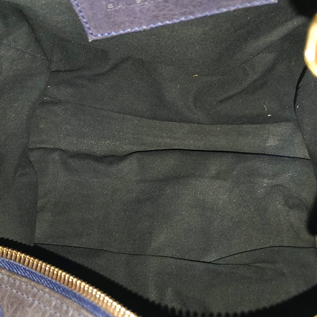 Calfskin Top Handle Bag Brown