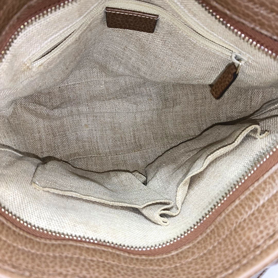 Bree Monogram Coated Canvas Beige