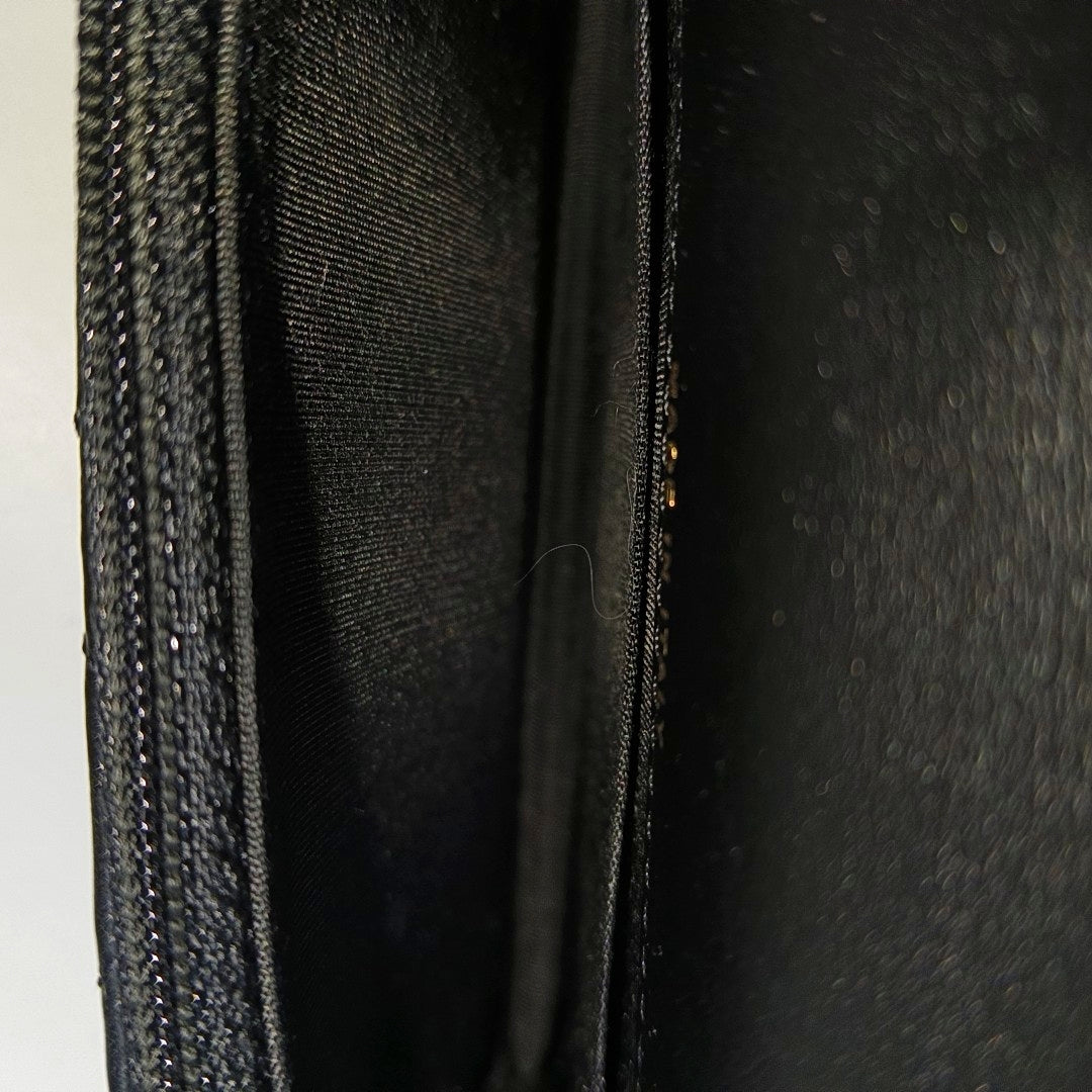 Quilted Calfskin Shoulder Bag Black