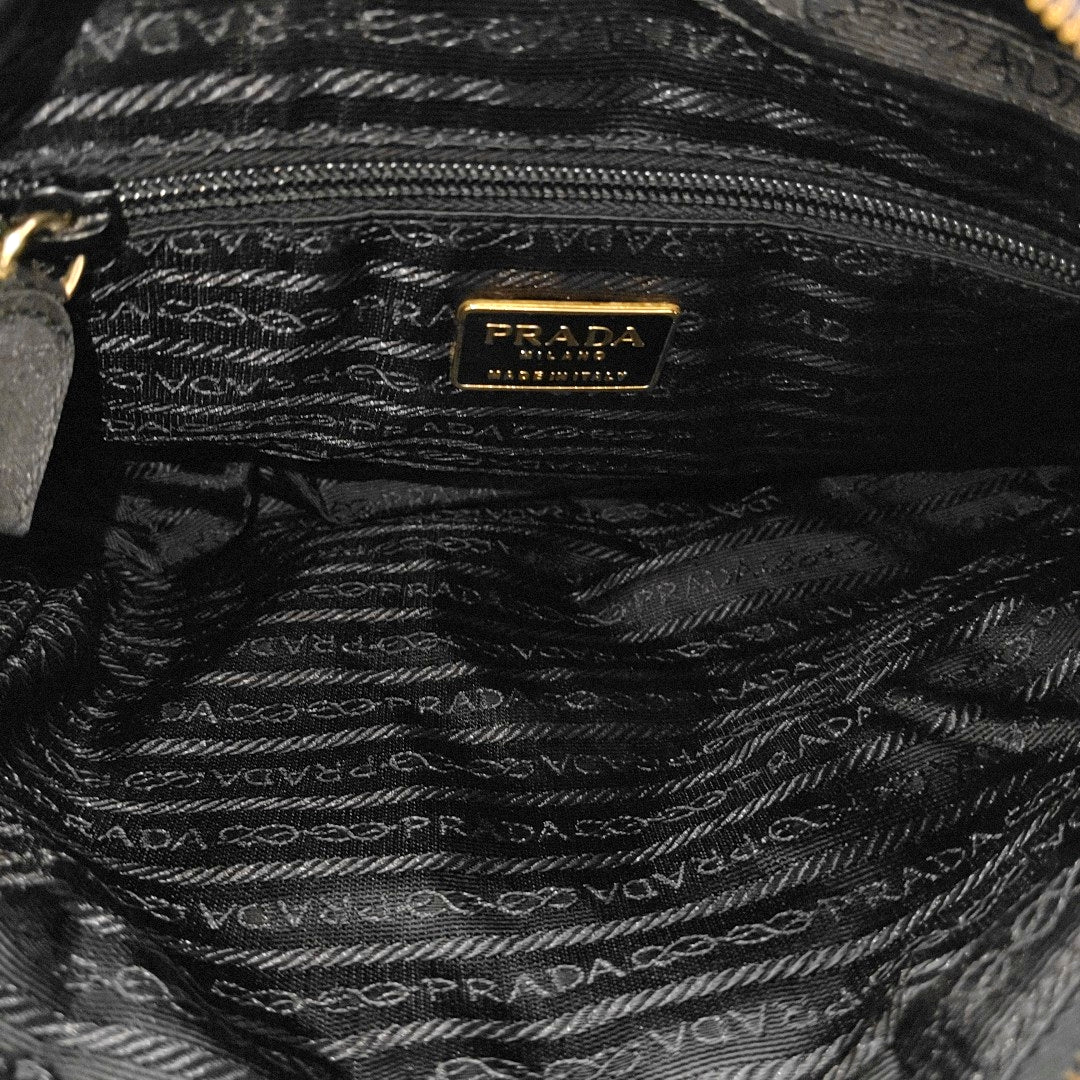 Nylon Quilted Nylon Black