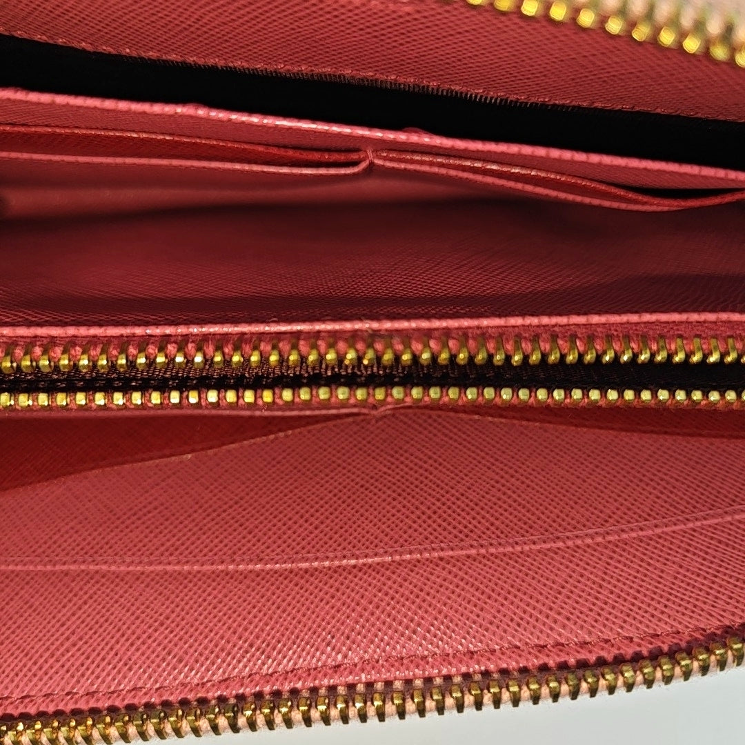 Saffiano Calfskin Wallet Pink