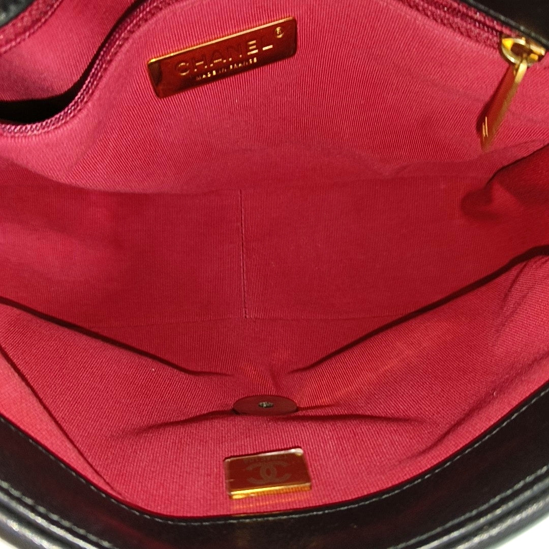 CHANEL 19 Small Quilted Lambskin Black