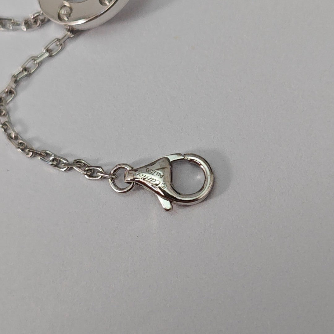 LOVE 18k White Gold Silver Necklace