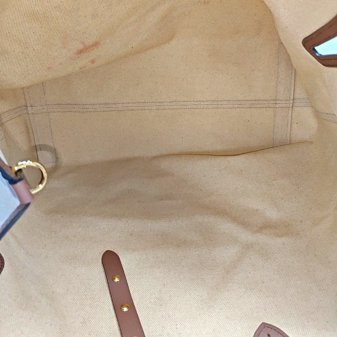 The Belt Large Canvas Beige
