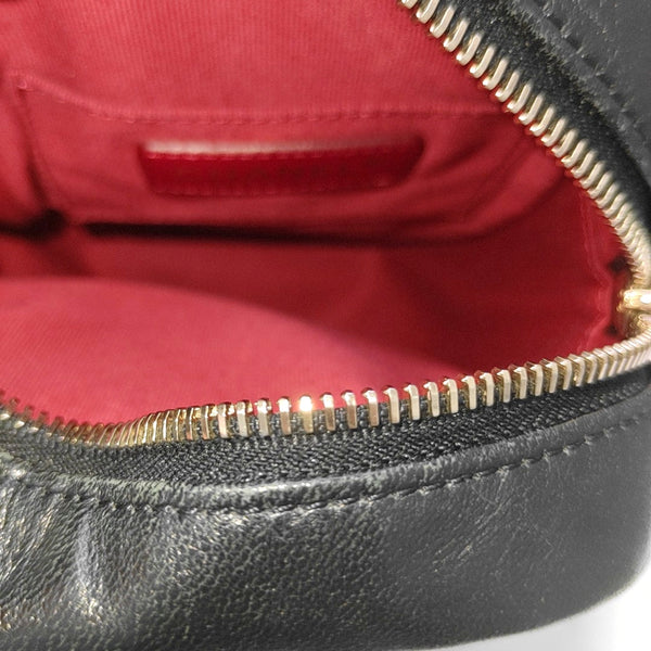 Quilted Lambskin Shoulder Bag Black