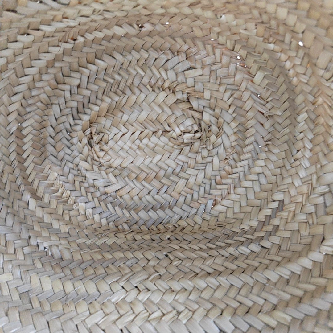 Straw Shoulder Bag Beige