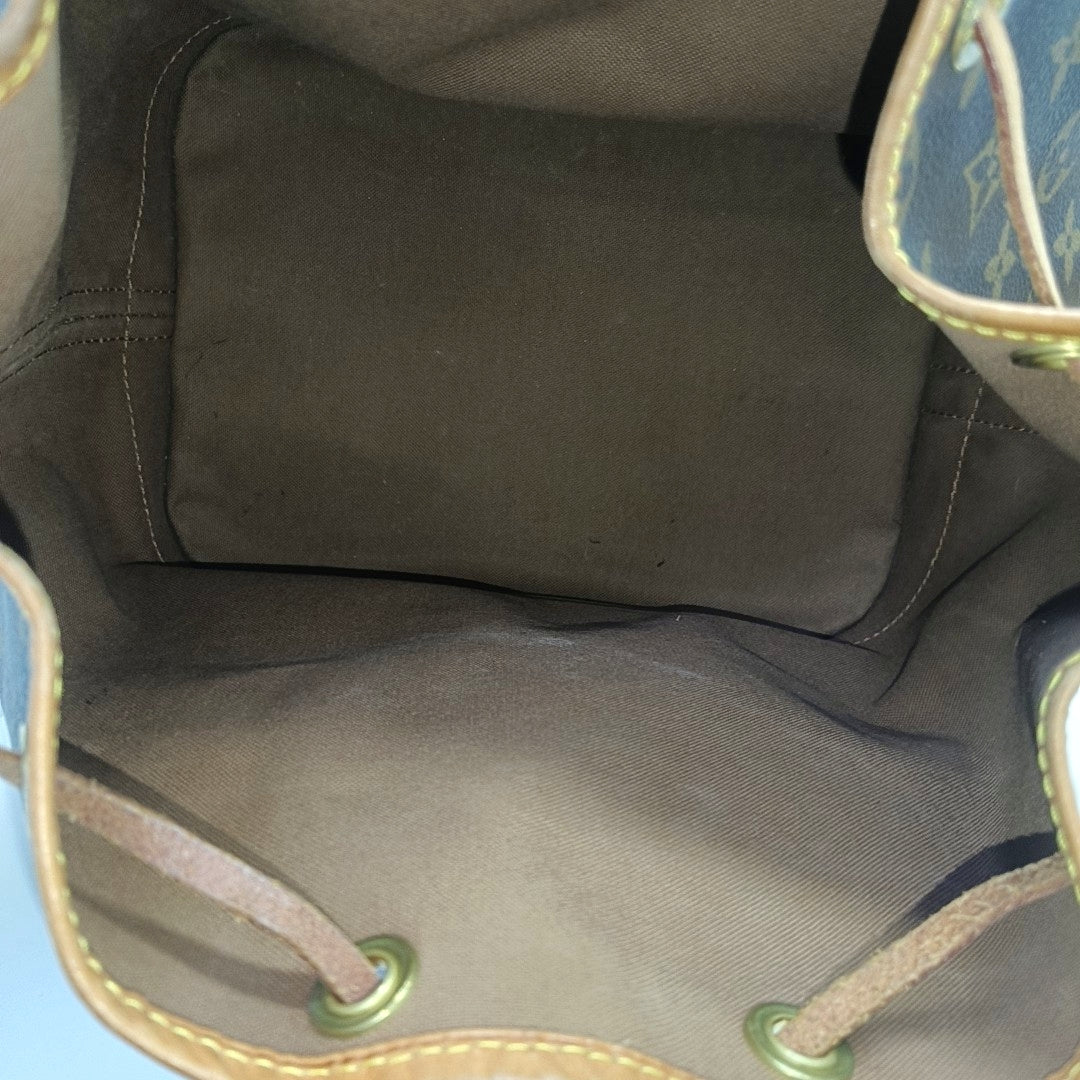 NOÉ MM Monogram Coated Canvas Brown
