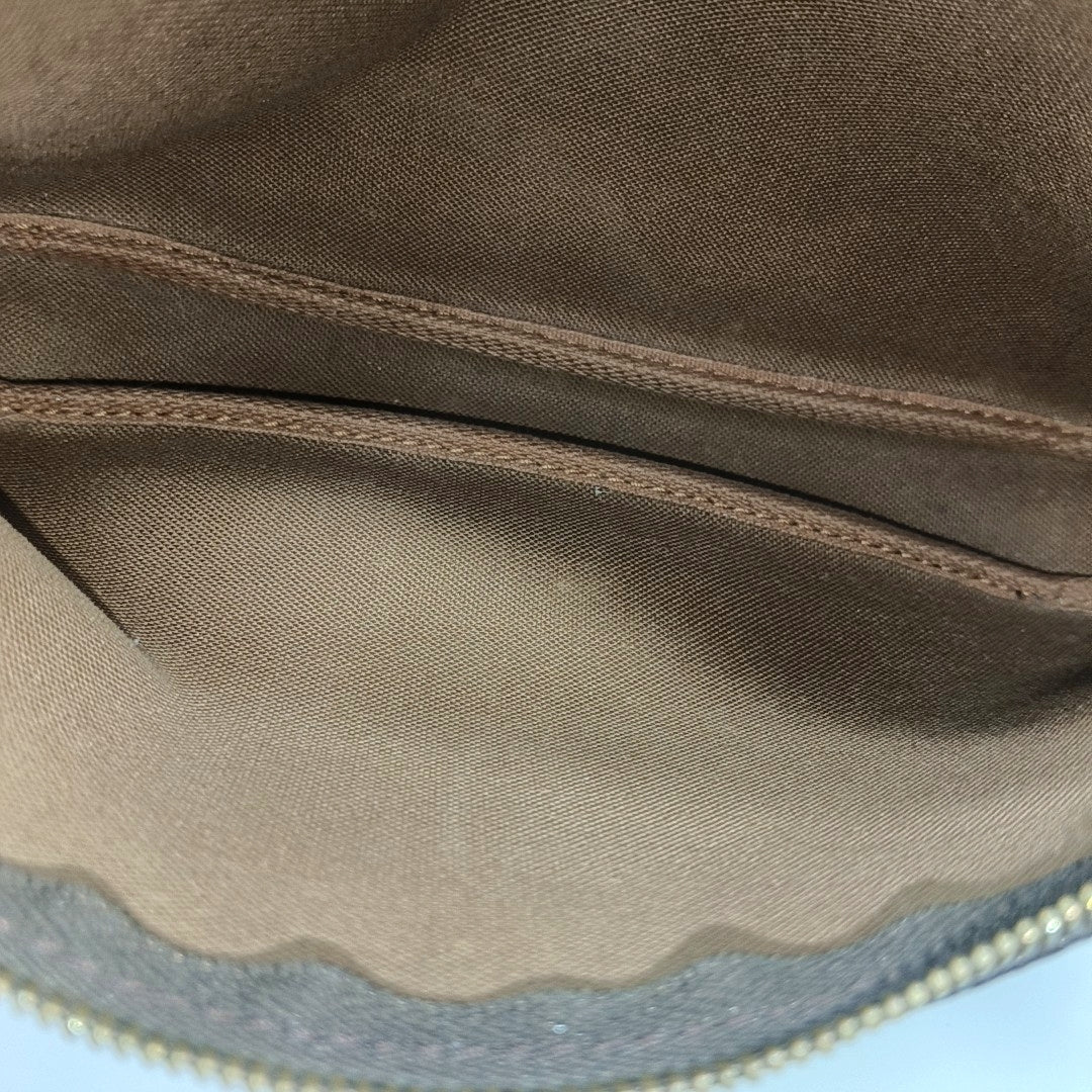ACCESSOIRES Monogram Coated Canvas Brown