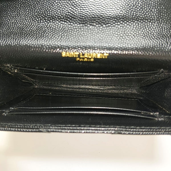 MONOGRAM Chevron Calfskin Black Wallet