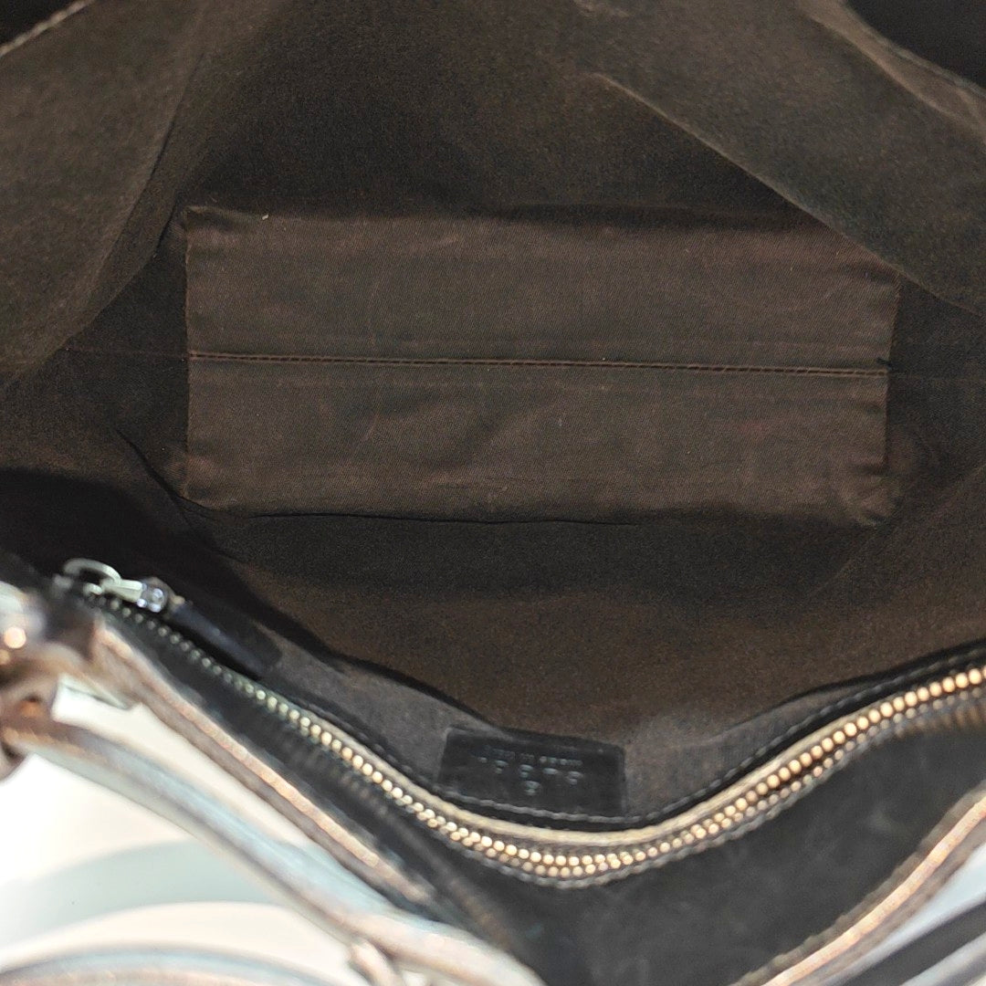 Monogram Canvas Tote Bag Black