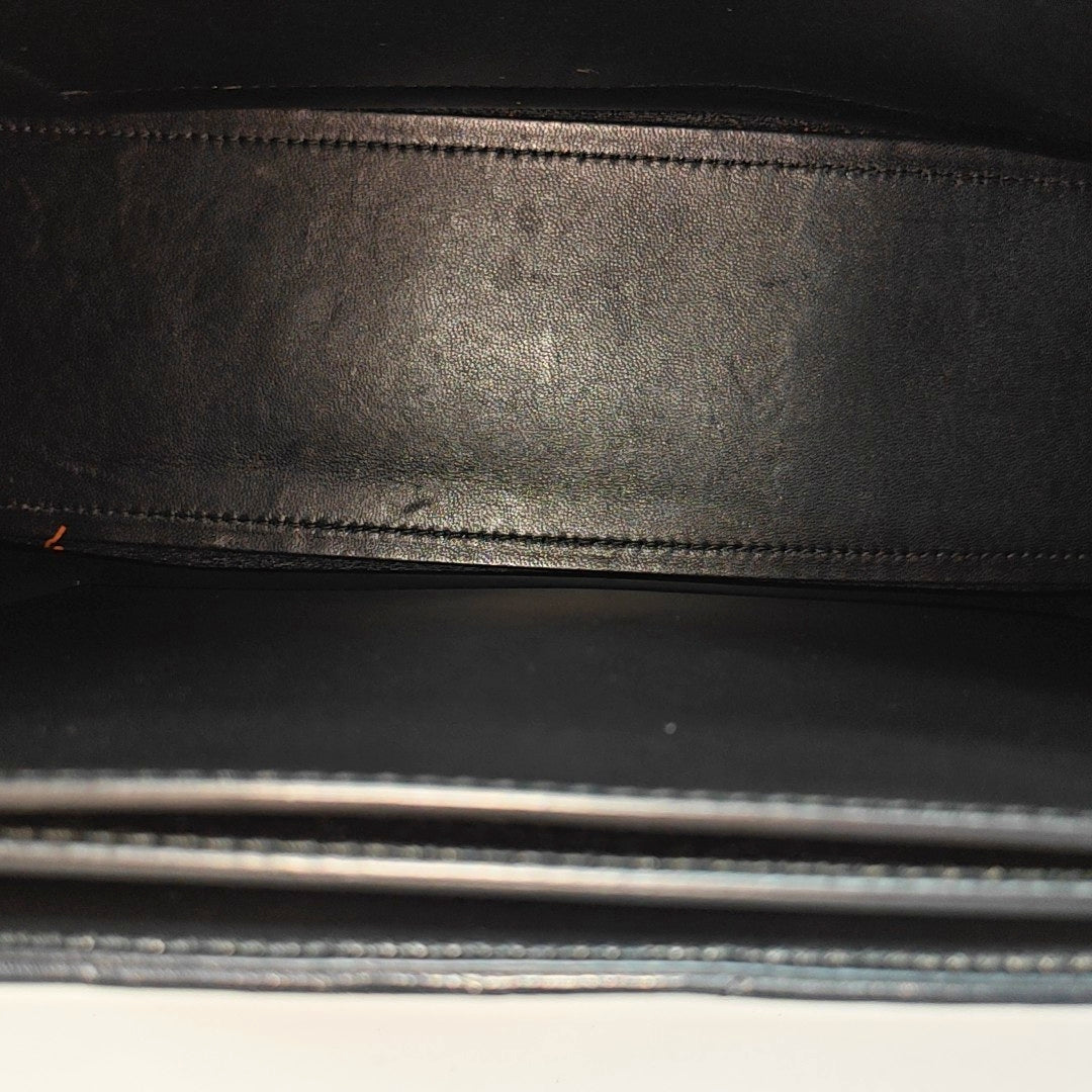 Crush Medium Quilted Calfskin Black