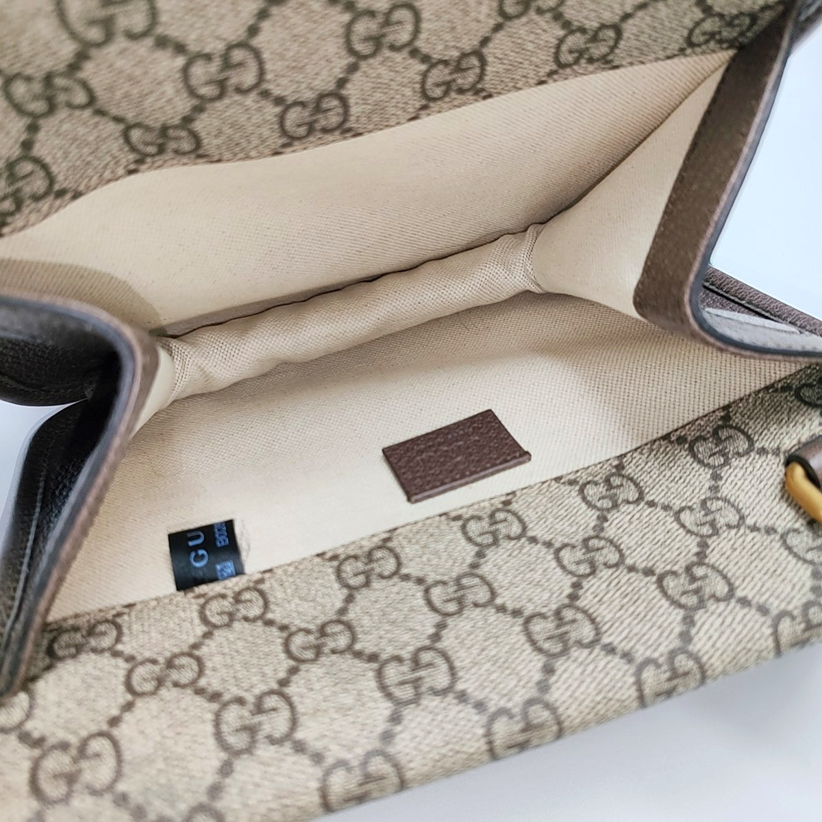 Neo Vintage Small Monogram Coated Canvas Beige