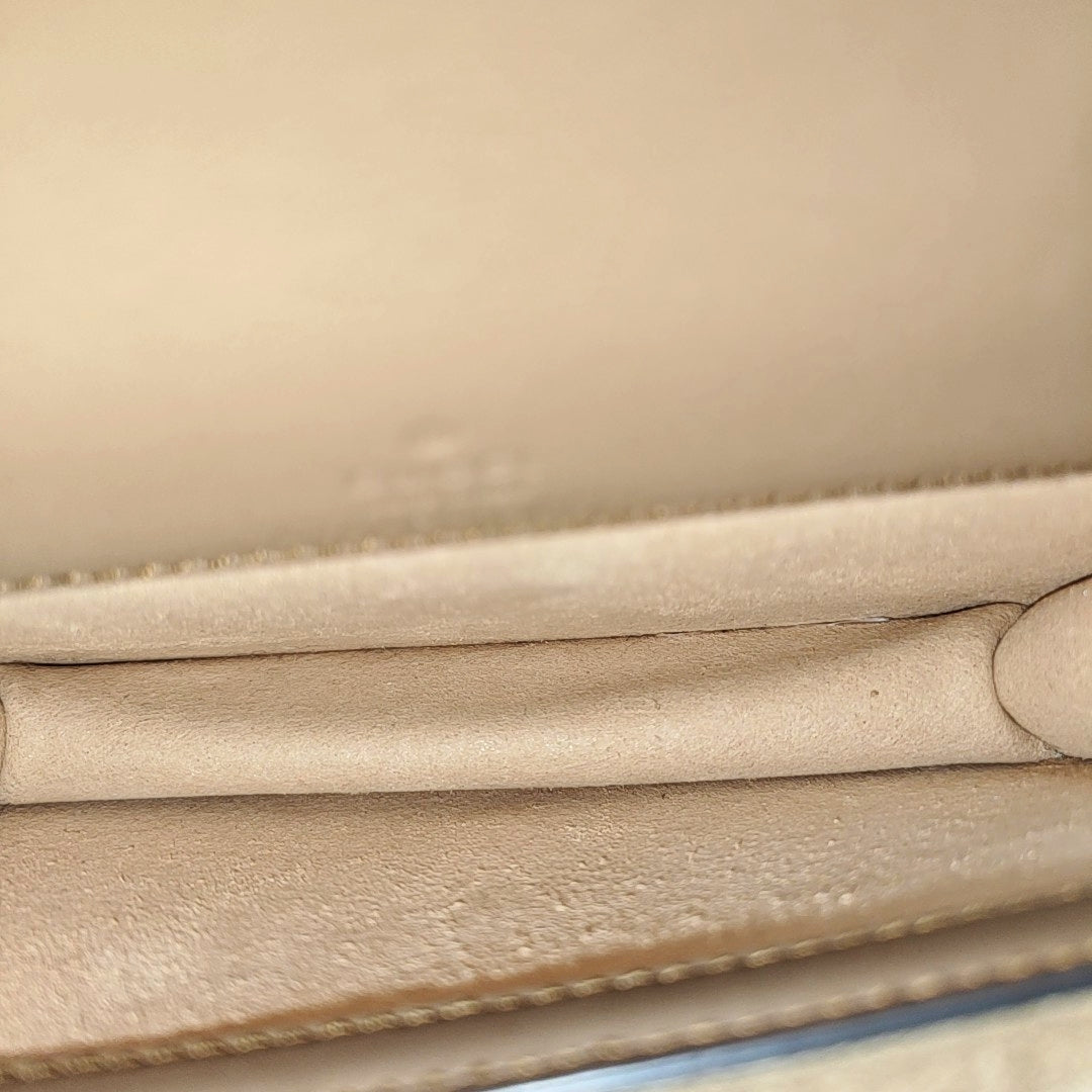 Dionysus Super Mini Monogram Coated Canvas Beige