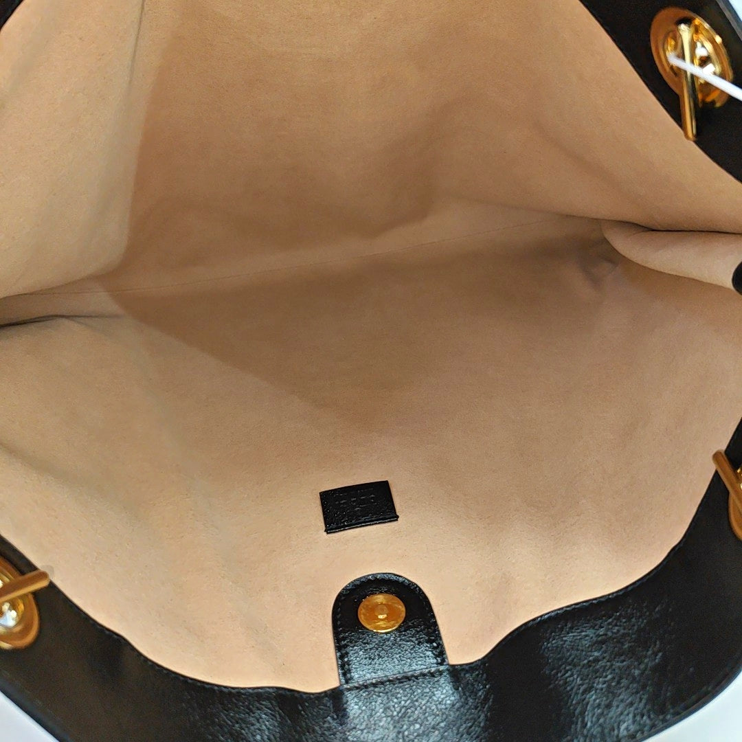 Rajah Large Calfskin Black