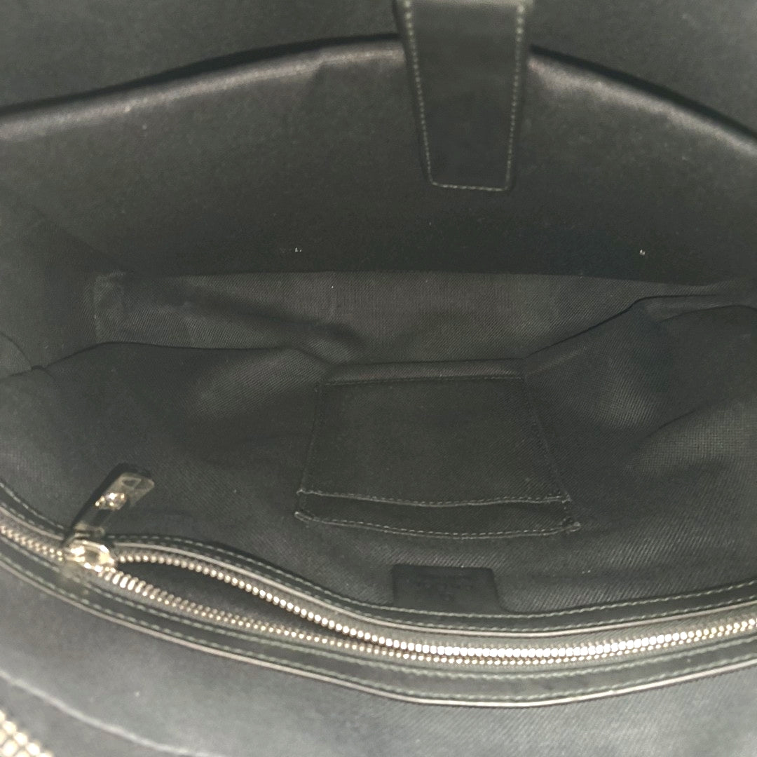 Monogram Coated Canvas Top Handle Bag Black
