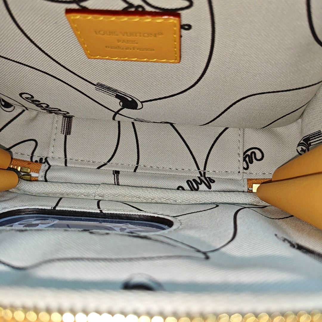 Monogram Coated Canvas Shoulder Bag Brown