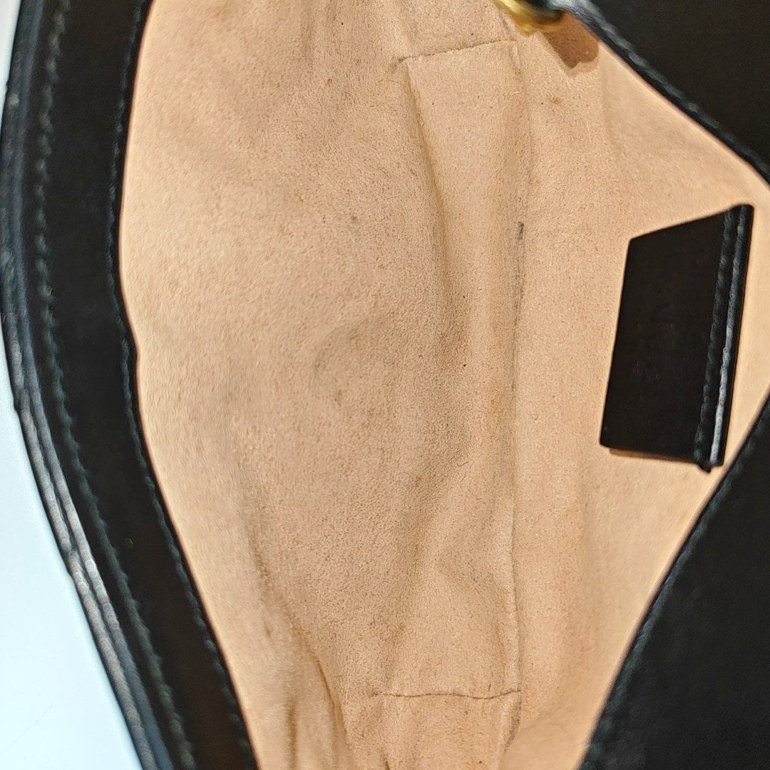 GG Marmont Mini Quilted Calfskin Black