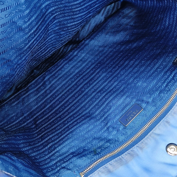 Nylon Tote Bag Blue