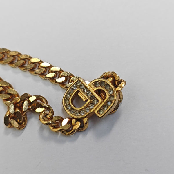 Petit CD Metal Gold Necklace