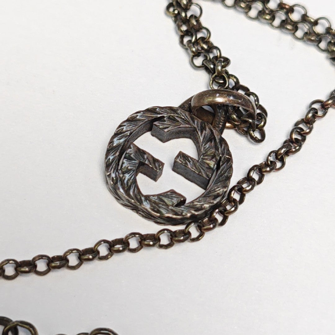 Interlocking G 925 Sterling Silver Necklace