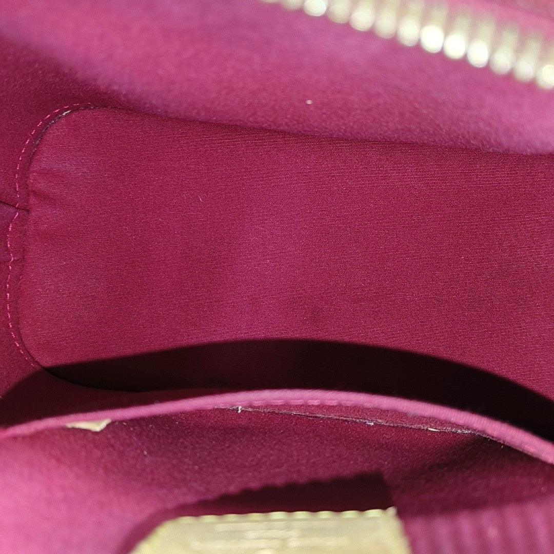 ALMA BB Monogram Patent Leather Red