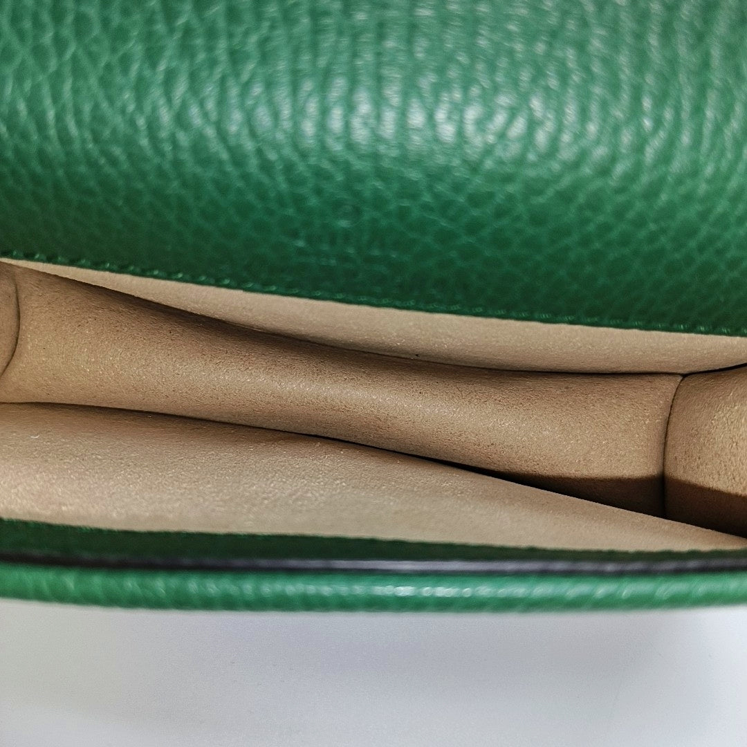 Dionysus Super Mini Calfskin Green