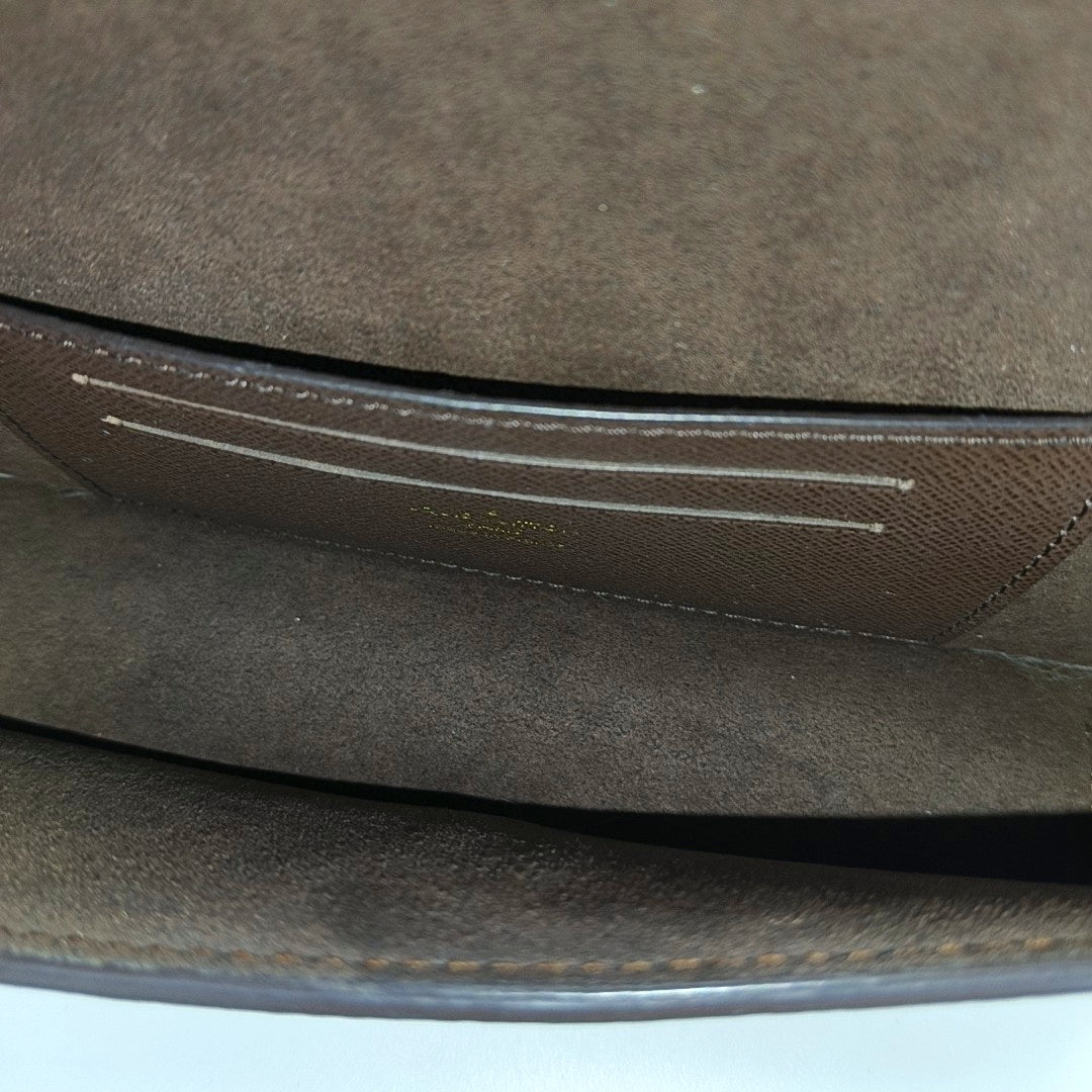 Lily Monogram Coated Canvas Brown