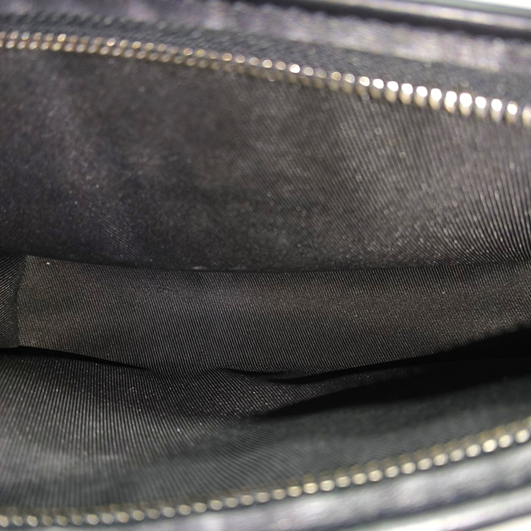 GASTON Monogram Coated Canvas Black
