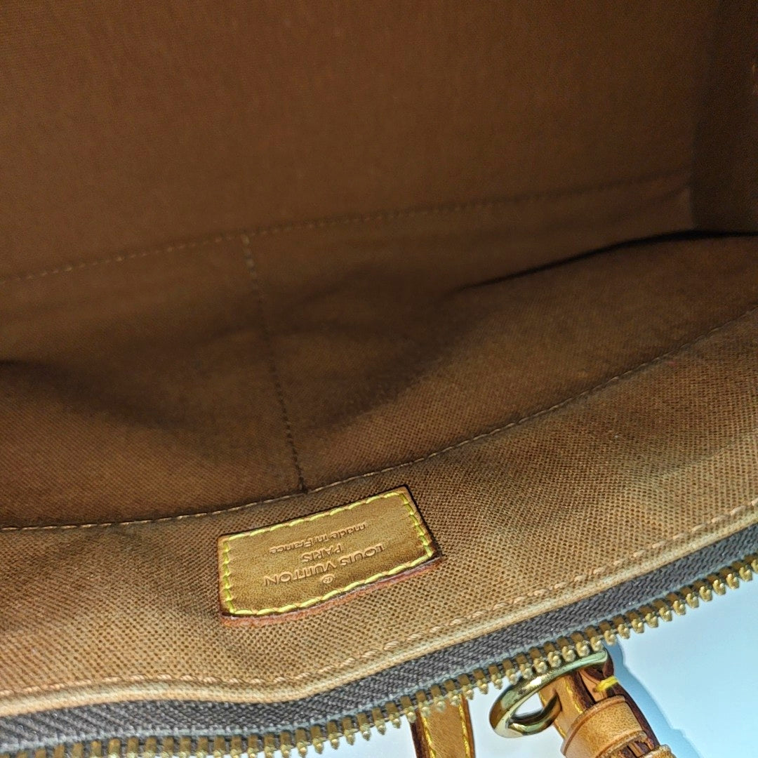 POPINCOURT Monogram Coated Canvas Brown