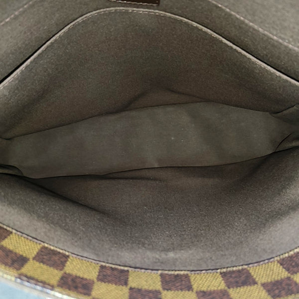 BASTILLE Damier Ebene Coated Canvas Brown