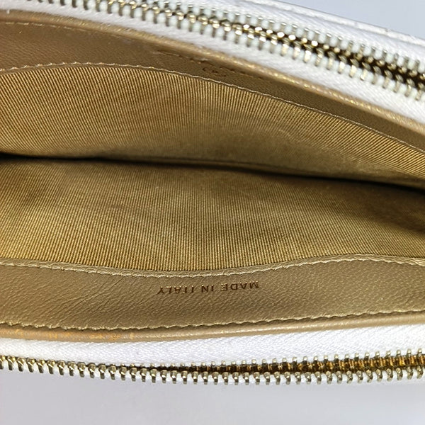 Quilted Lambskin Clutch White