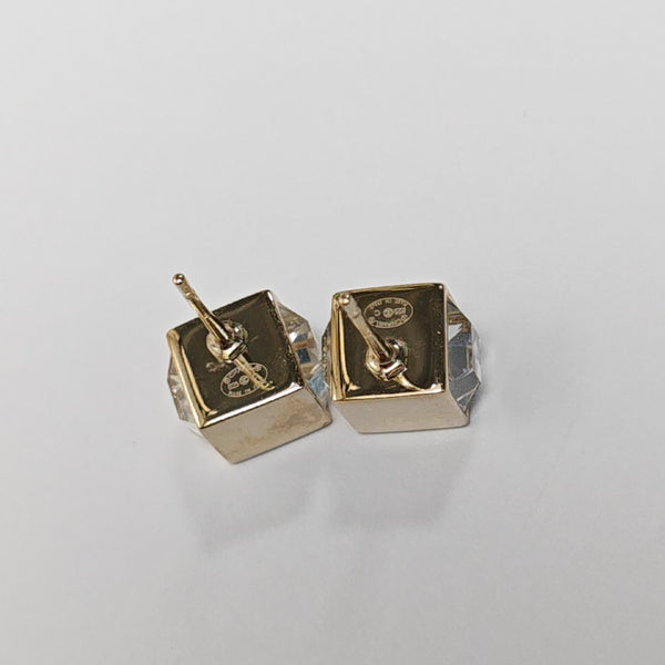 Metal Gold Stud Earrings