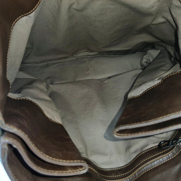 Calfskin Tote Bag Brown