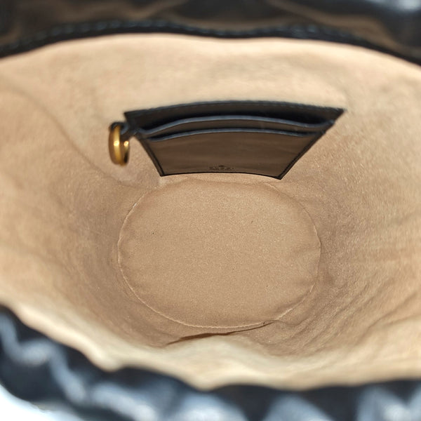 GG Marmont Mini Quilted Calfskin Black