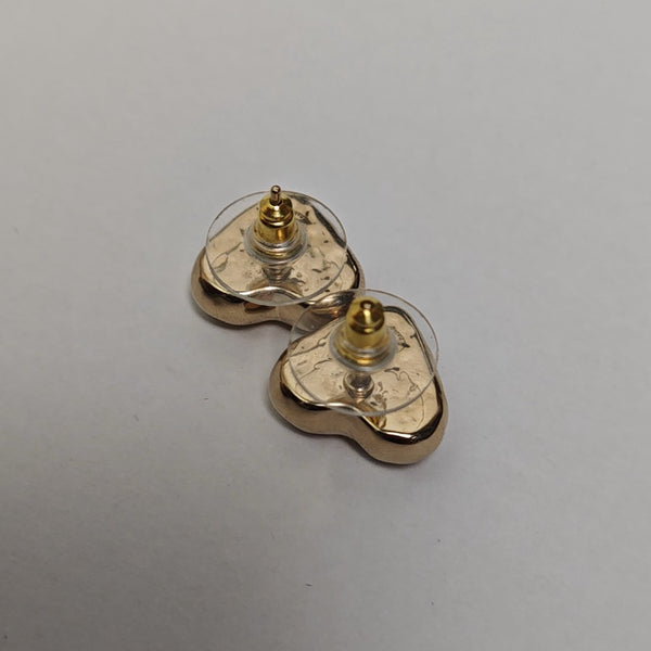 Metal Gold Stud Earrings