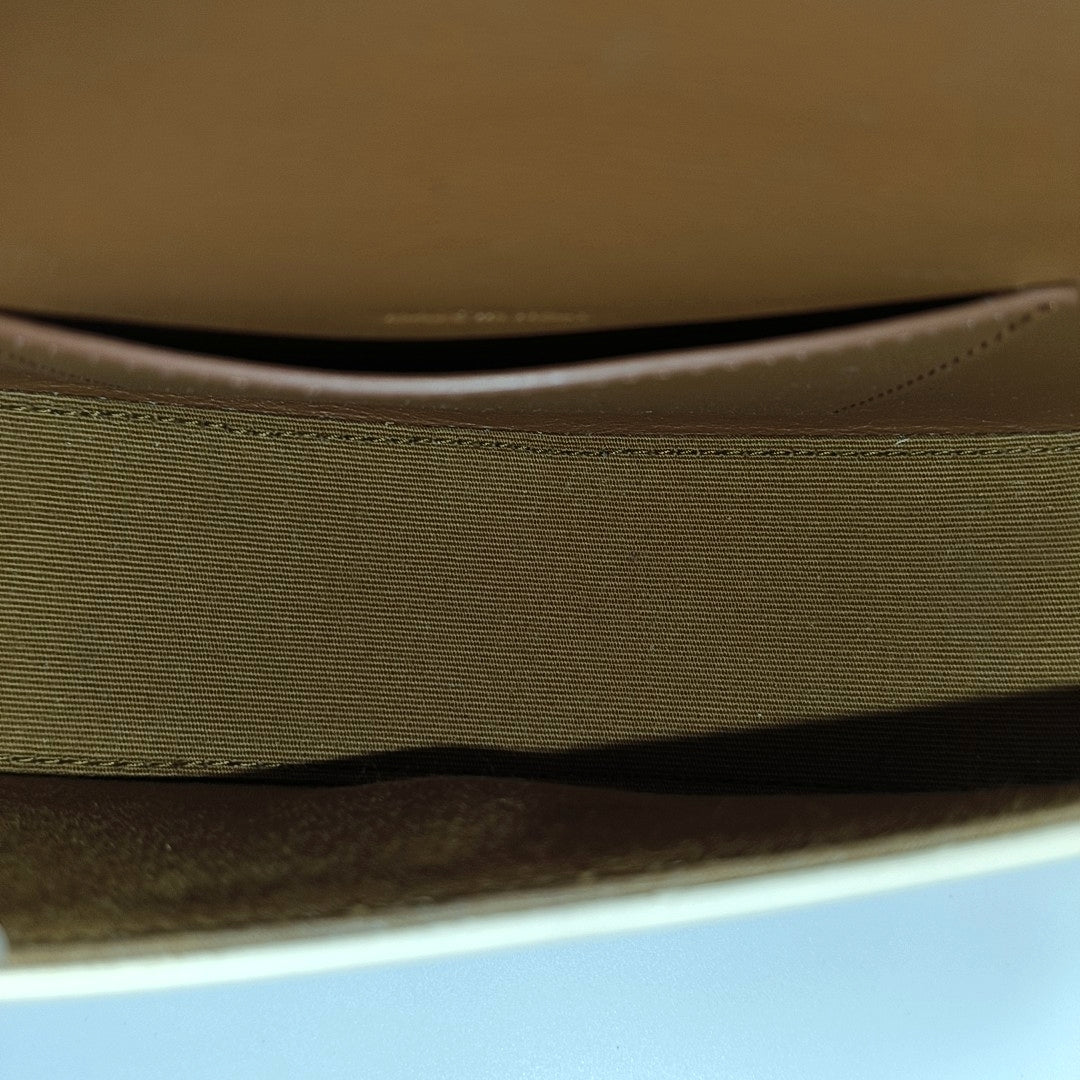 Coated Canvas Shoulder Bag White
