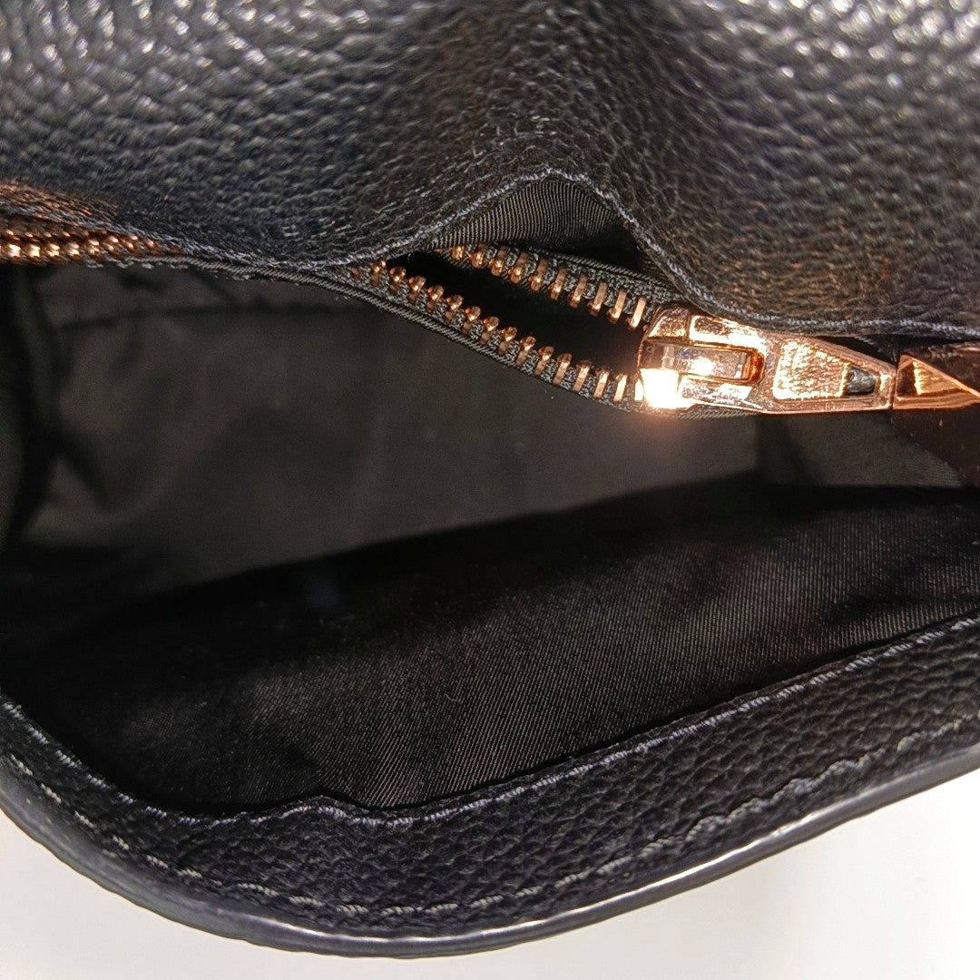 Calfskin Crossbody Bag Black
