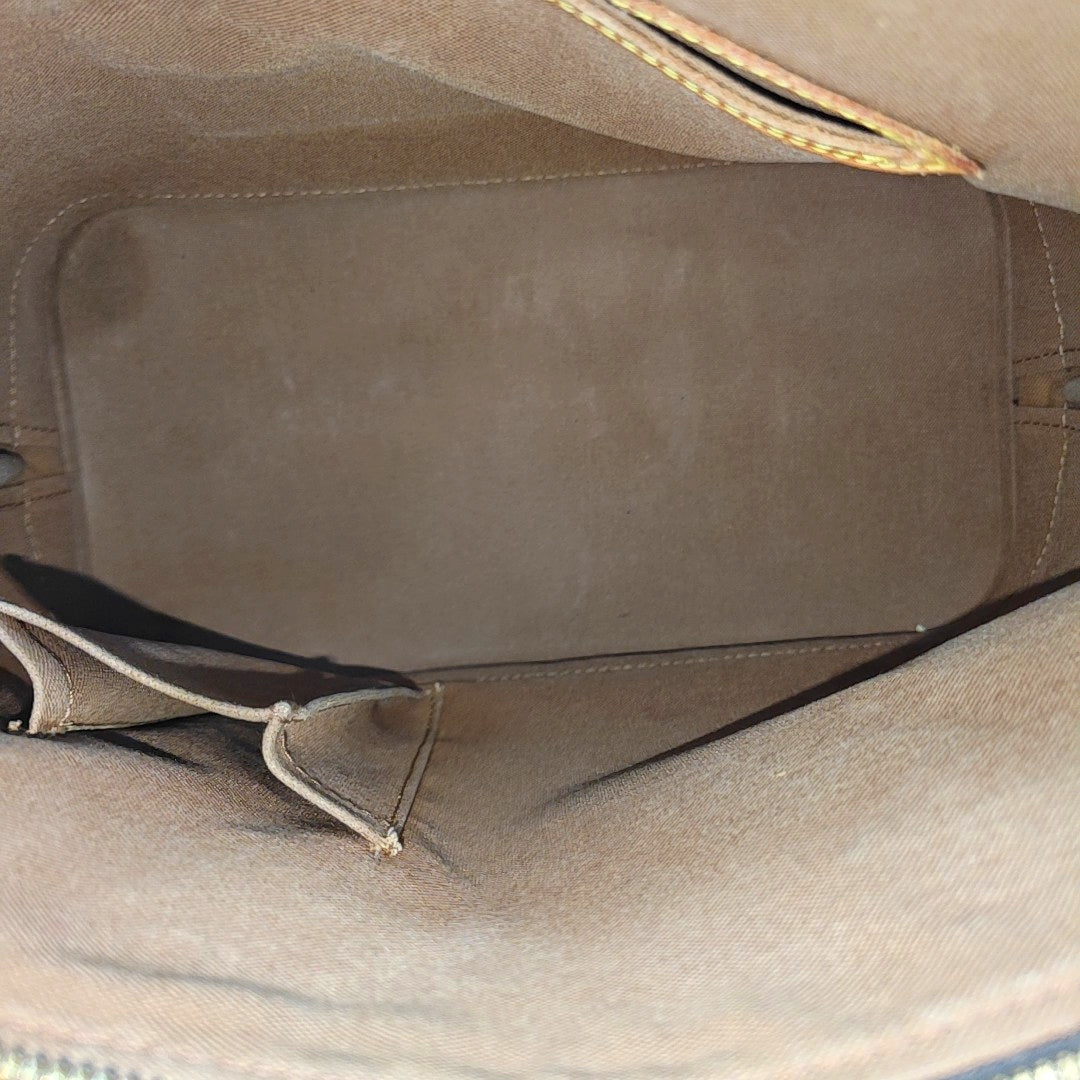 ALMA PM Monogram Coated Canvas Brown