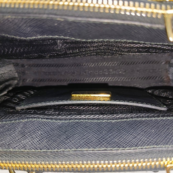 Galleria Super Mini Saffiano Calfskin Black