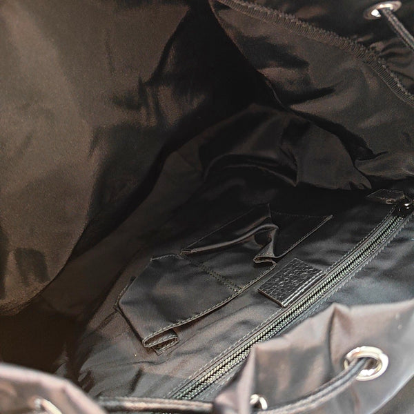 Monogram Nylon Backpack Black