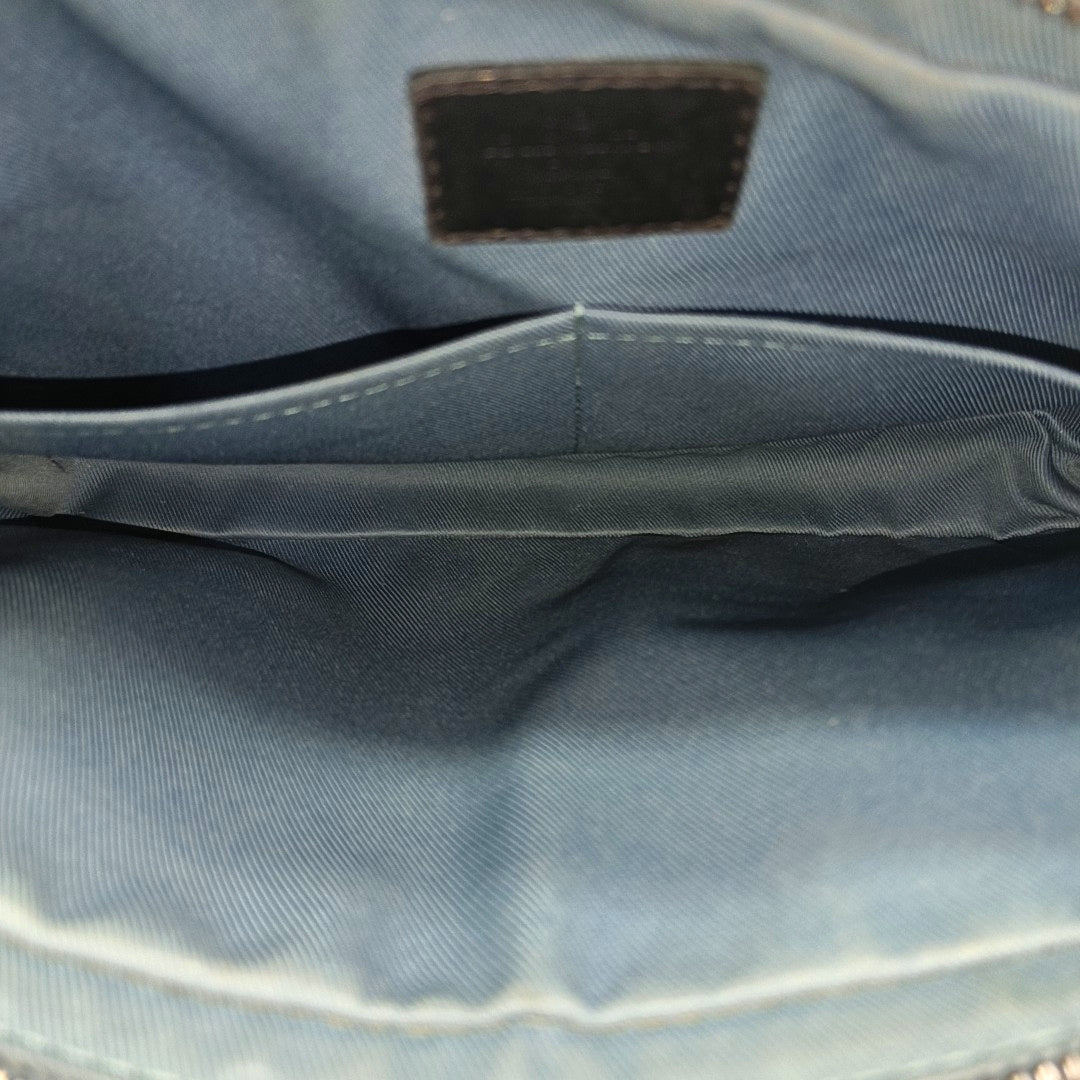 ALPHA Damier Graphite Coated Canvas Gray