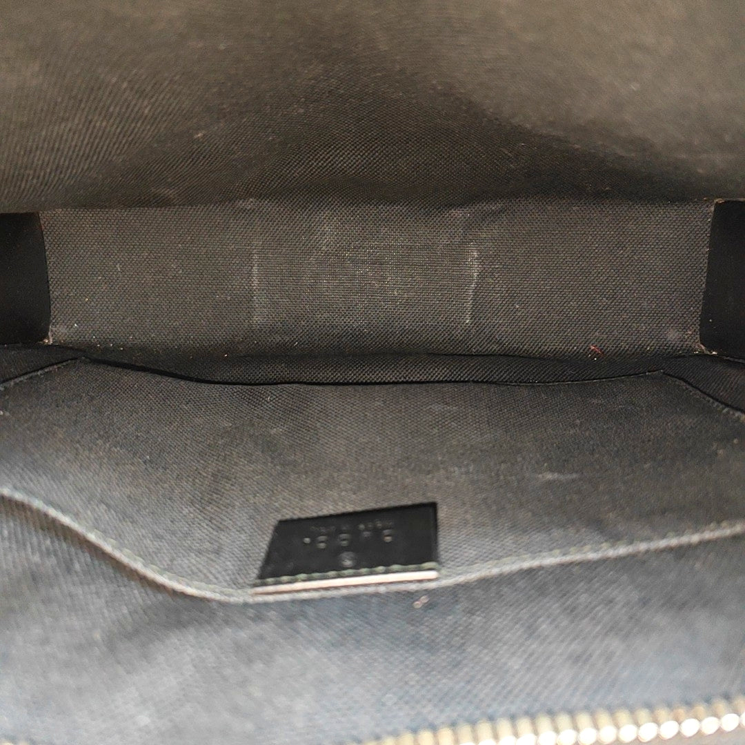 GG Supreme Monogram Coated Canvas Gray