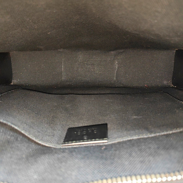 GG Supreme Monogram Coated Canvas Gray