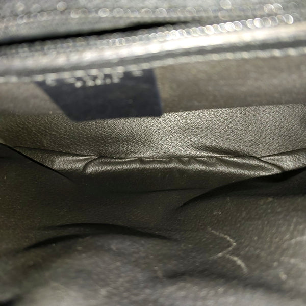 Coated Canvas Shoulder Bag Brown