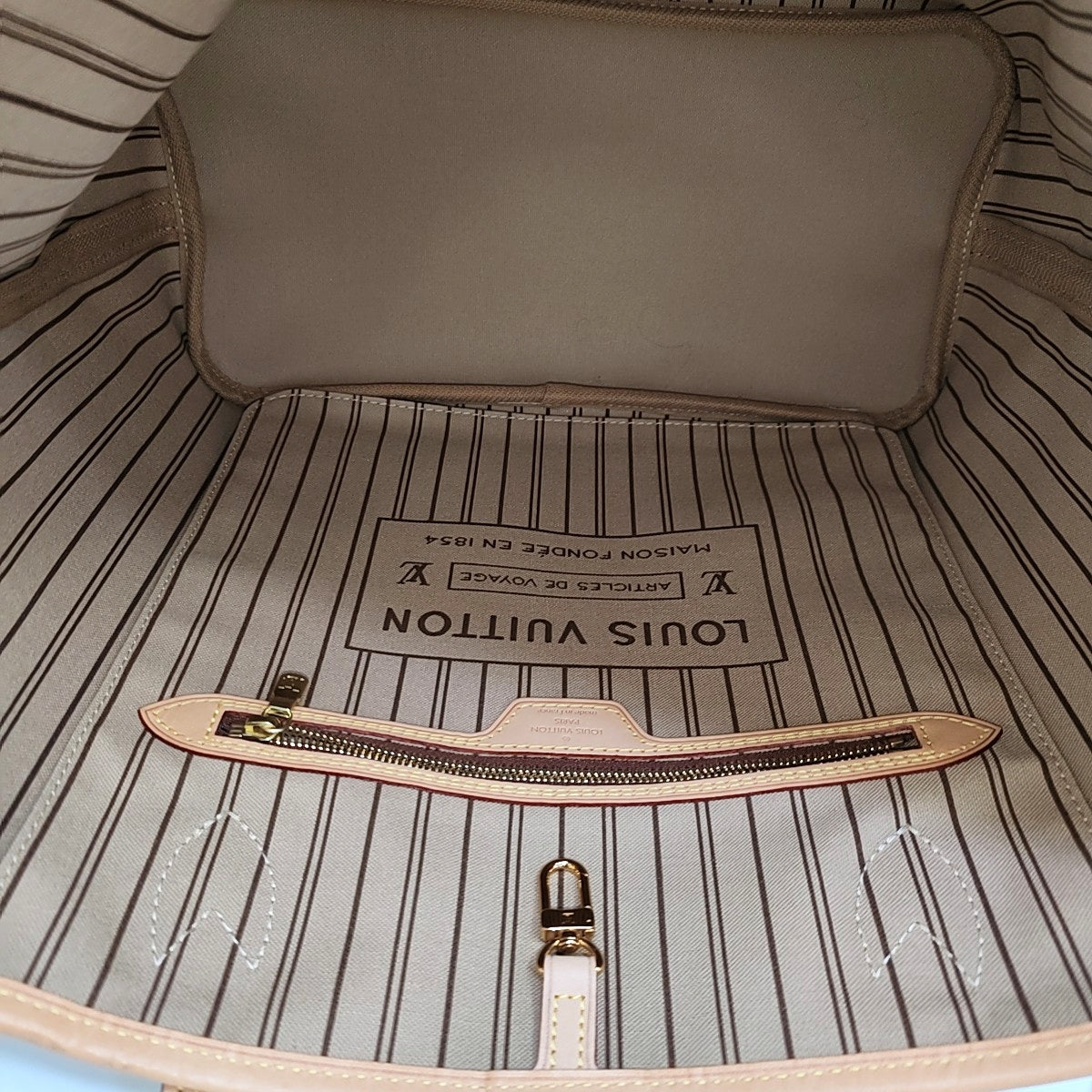 NEVERFULL MM Monogram Coated Canvas Brown
