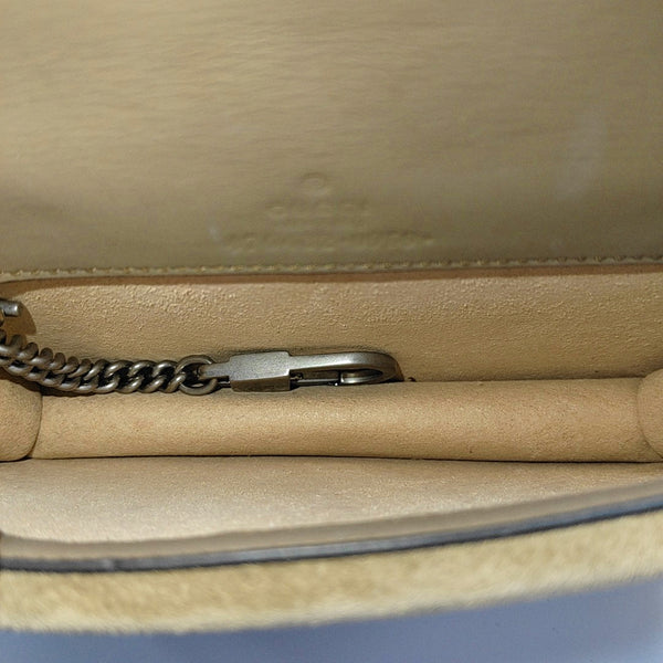 Dionysus Super Mini Monogram Coated Canvas Beige
