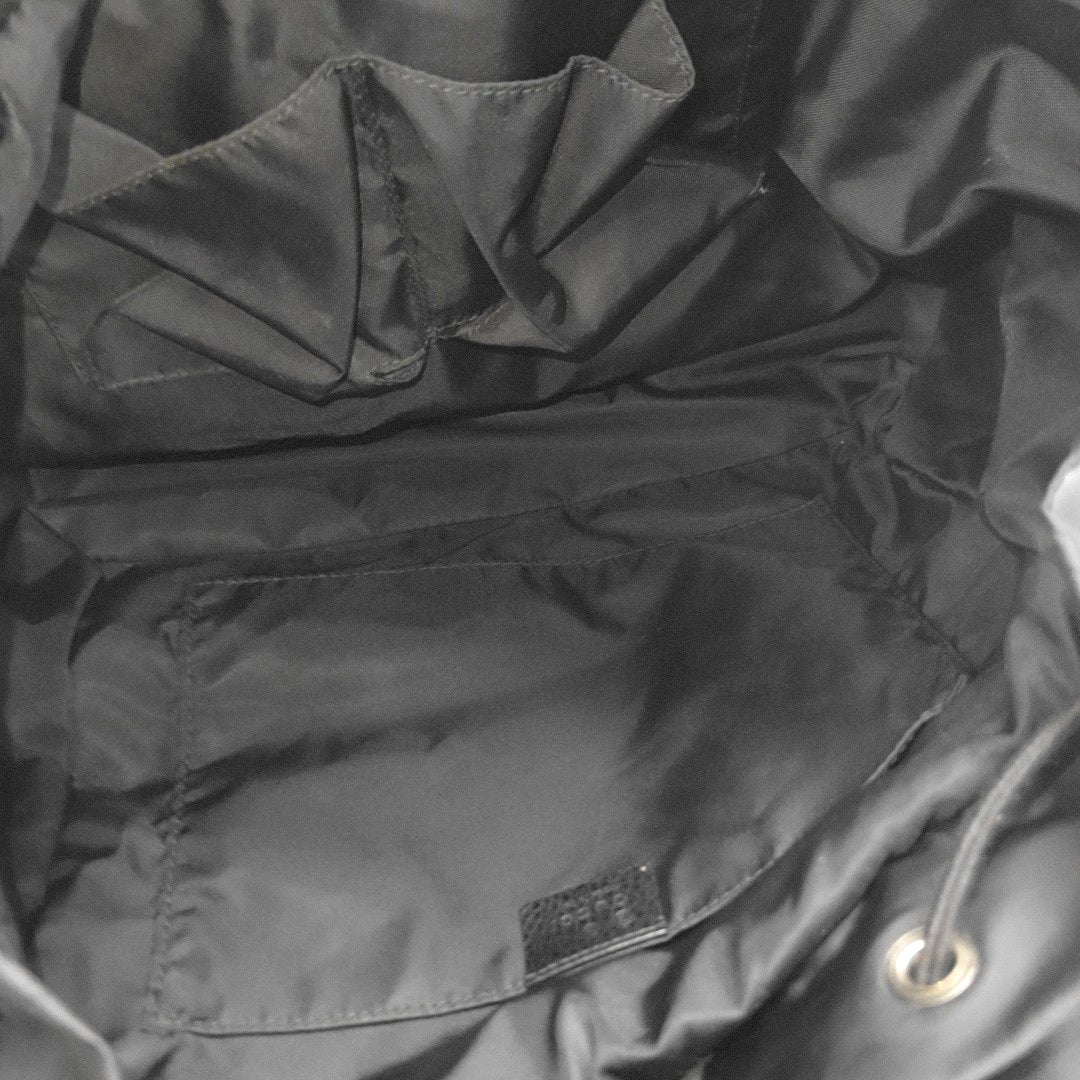 Monogram Nylon Backpack Black
