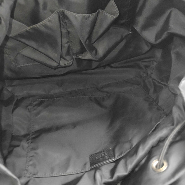 Monogram Nylon Backpack Black