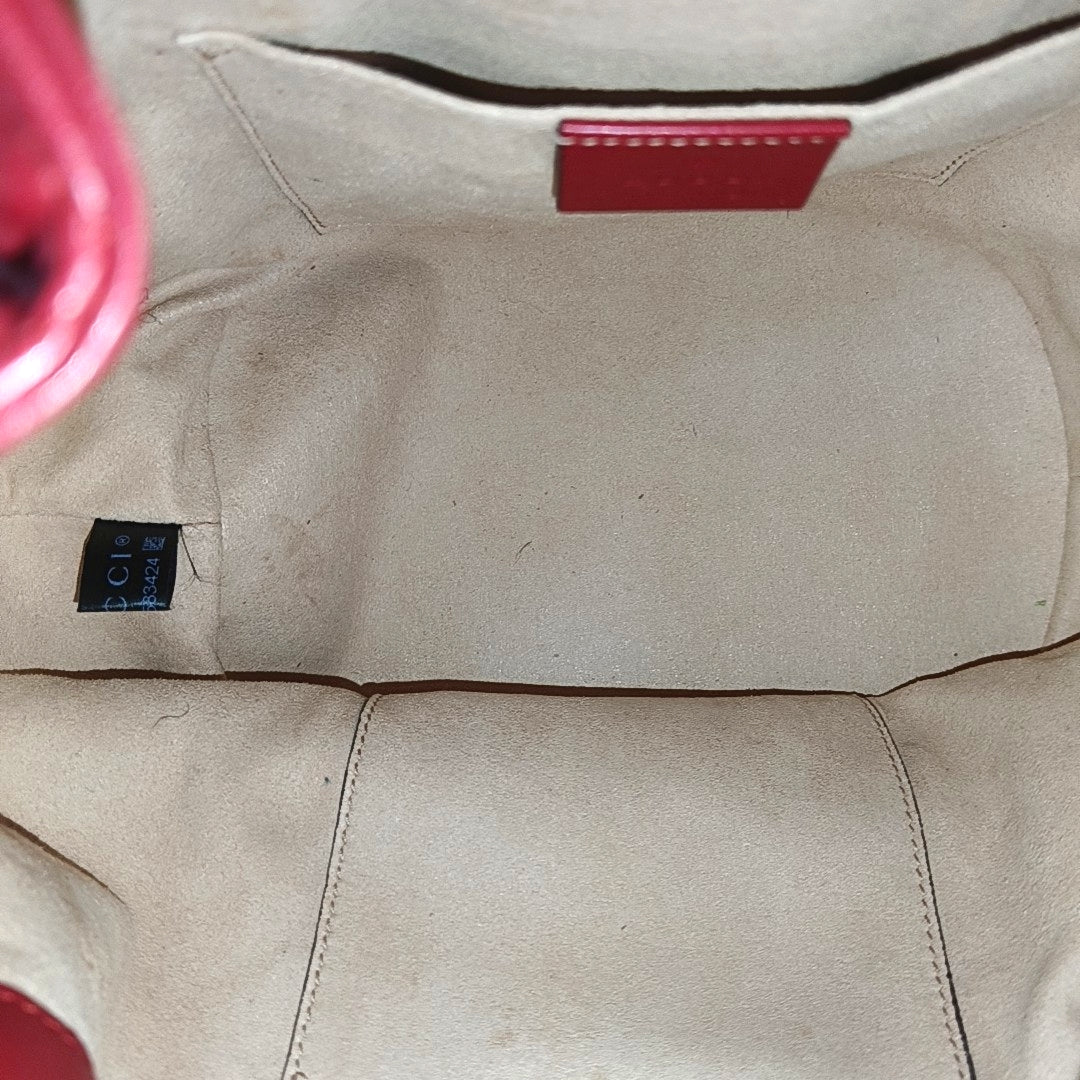 GG Marmont Small Quilted Calfskin Red