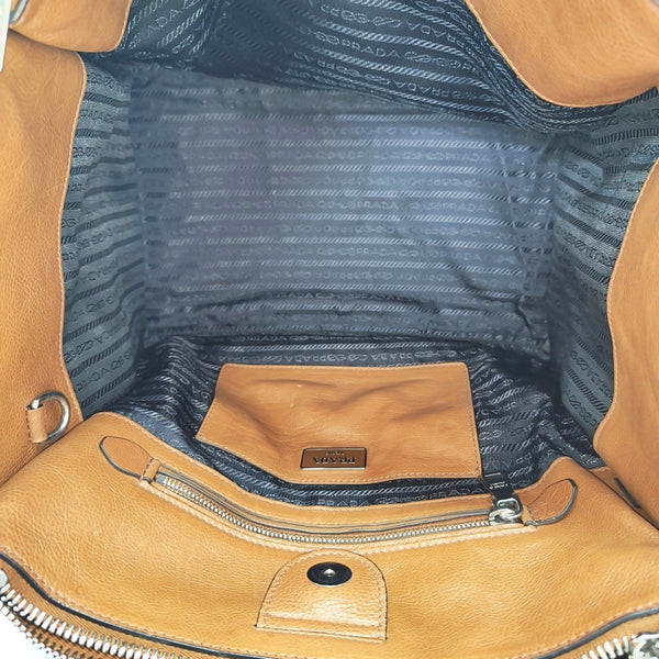 Calfskin Tote Bag Brown